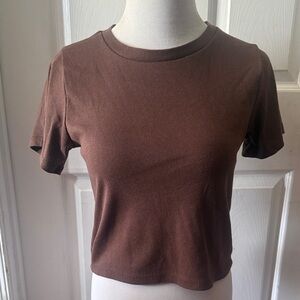 Brown Crop Top